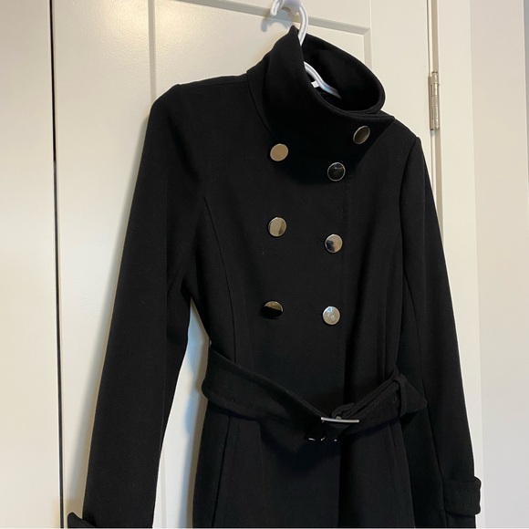 FREE SHIPPING ⚡️ Aritzia Babaton Bromley Wool Coat - Black - Picture 5 of 11